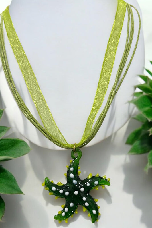 Green Starfish Pendant